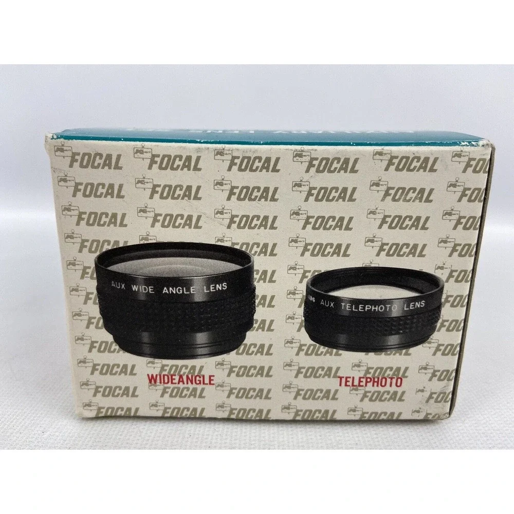 Auxiliary Lens Set‎ For Canon Sure Shot Vintage NOS Wideangle & Telephoto